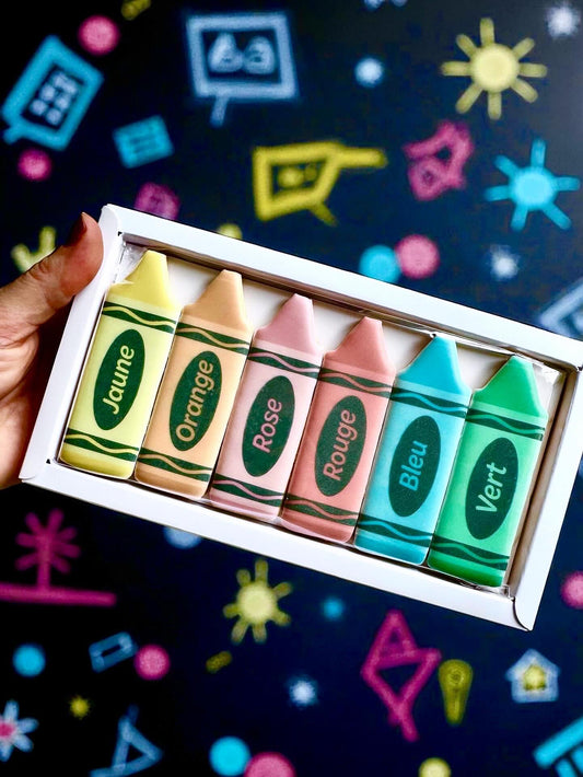 La pochette de 6 crayons de couleurs