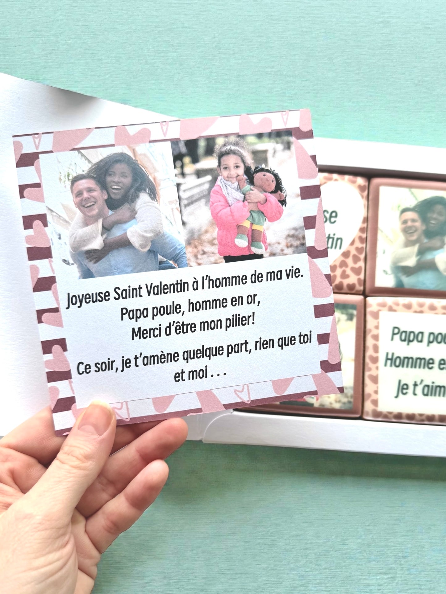 Le coffret message/photo