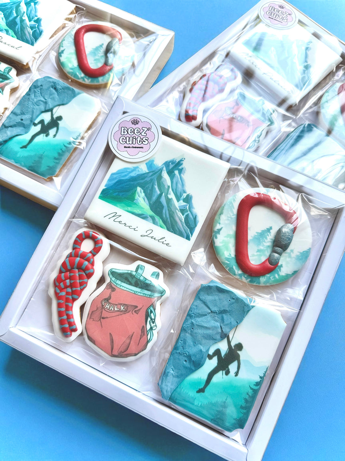 Création de 3 coffrets thème escalade