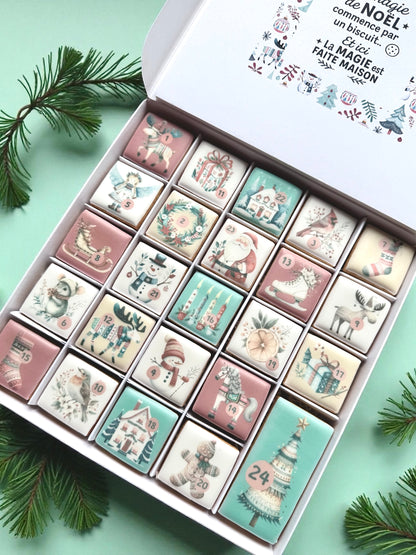 Le calendrier de l'avent "esprit Vintage"