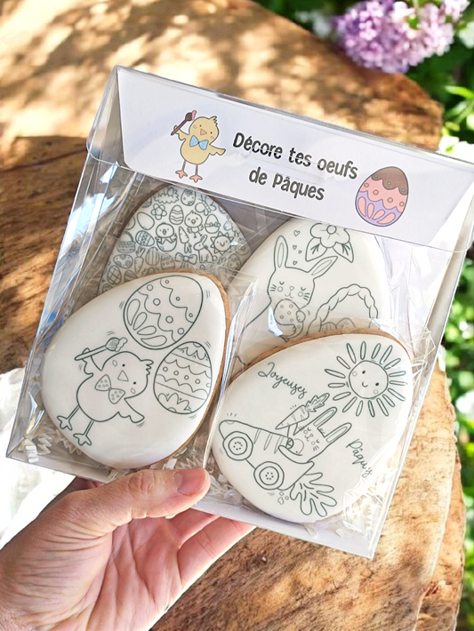 Les 4 œufs à colorier